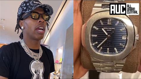 lik baby fake watch|lil baby patek philippe watch.